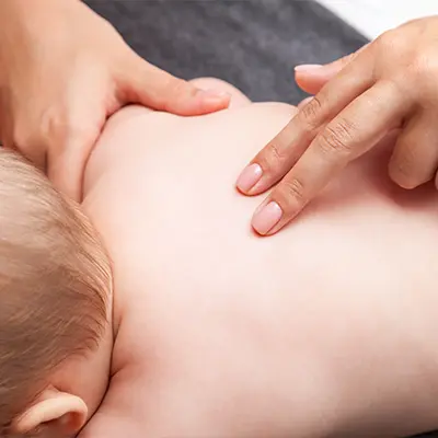 Campbell pediatric chiropractic adjustment