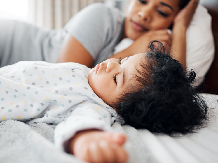 sleeping patient of pediatric chiropractic in Campbell