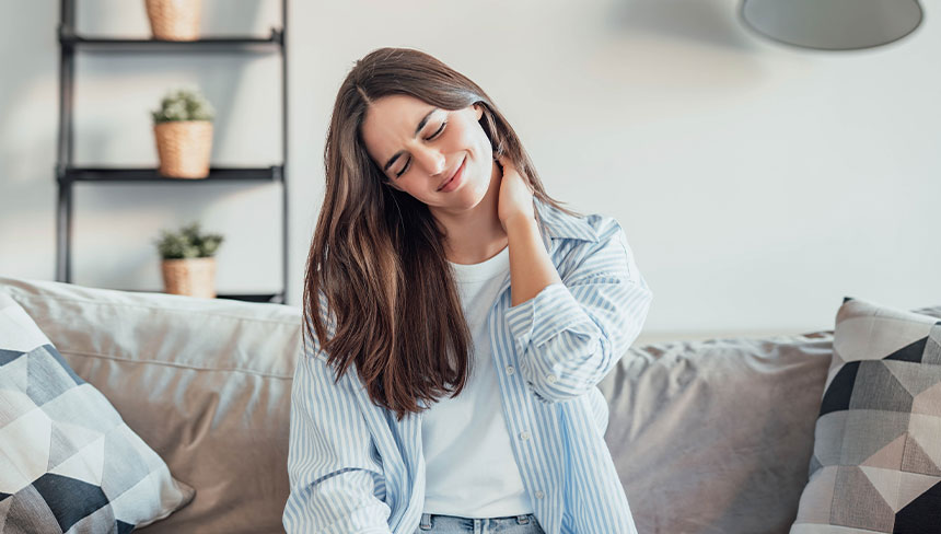 patient needing neck pain treatment in Campbell